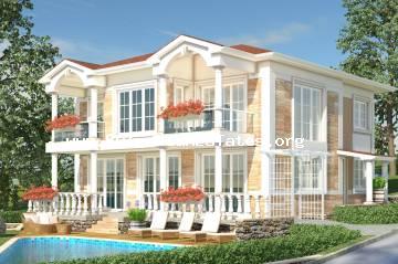Продается роскошный дом по выбранному вами проекту в комплексе “HOUSE GARDEN”, в двух километрах от пляжа и курорта Солнечный Берег, с видом на море.